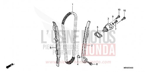 CHAINE A CAMES/TENDEUR CRF450RA de 2010